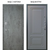 Люкс АС / Техно Темный бетон / Элион Силк маус