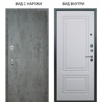 Люкс АС / Техно Темный бетон / Элион Софт милк