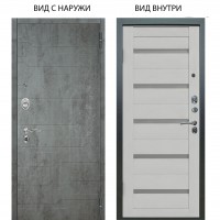 Люкс АС / Техно Темный бетон / Александра Серый винил