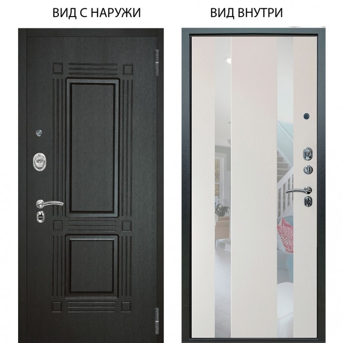 Люкс АС / Триумф Венге / Дуэт Белое дерево вставки Николь