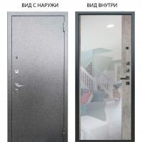 Люкс про 3К металл Антик серебро / Магнум Светлый бетон