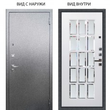 Люкс про 3К металл Антик серебро / Мэрелин Софт милк зеркало с фацетом и пескоструем