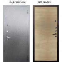 Люкс про 3К металл Антик серебро / Элегант Дорс светлый горизонт