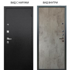 Люкс про 3К металл Черный шелк / Агат Светлый бетон