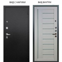 Люкс про 3К металл Черный шелк / Диана Белая лиственница