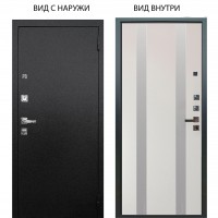 Люкс про 3К металл Черный шелк / Дуэт Белое дерево вставки Изабель