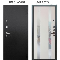 Люкс про 3К металл Черный шелк / Дуэт Белое дерево вставки Николь