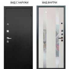Люкс про 3К металл Черный шелк / Дуэт Белое дерево вставки Николь