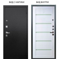 Люкс про 3К металл Черный шелк / Александра Белый глянец