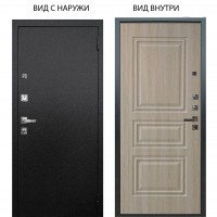 Люкс про 3К металл Черный шелк / Скиф Дуб филадельфия крем