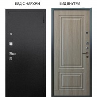 Люкс про 3К металл Черный шелк / Элион Дуб филадельфия крем