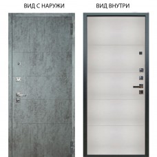 Люкс про 3К / Агат Темный бетон / Агат Вельвет белый горизонт