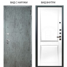 Люкс про 3К / Агат Темный бетон / Ариана Белая эмаль