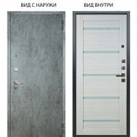 Люкс про 3К / Агат Темный бетон / Александра Белая лиственница