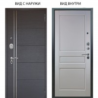 Люкс про 3К / Агат Темный бетон / Каролина Белая эмаль