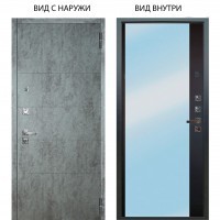 Люкс про 3К / Агат Темный бетон / Магнум Черный софт