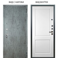 Люкс про 3К / Агат Темный бетон / Соренто Белая эмаль