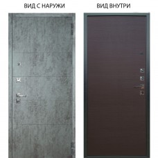 Люкс про 3К / Агат Темный бетон / Элегант Венге горизонт