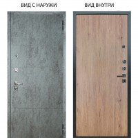 Люкс про 3К / Агат Темный бетон / Элегант Рустик соломенный