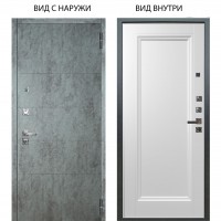 Люкс про 3К / Агат Темный бетон / Анастасия 1 Белый снег