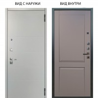 Люкс про 3К / Агат Вельвет белый горизонт / Ариана Серая эмаль