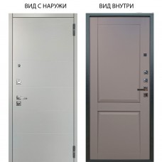 Люкс про 3К / Агат Вельвет белый горизонт / Ариана Серая эмаль