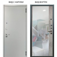 Люкс про 3К / Агат Вельвет белый горизонт / Магнум Светлый бетон