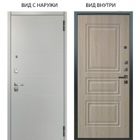 Люкс про 3К / Агат Вельвет белый горизонт / Скиф Дуб филадельфия крем