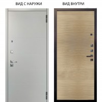 Люкс про 3К / Агат Вельвет белый горизонт / Элегант Дорс светлый горизонт