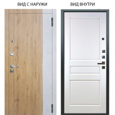 Люкс про 3К / Эксперт Рустик соломенный - Бетон урбан милк / Каролина Белая эмаль