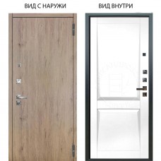 Люкс про 3К / Элегант Рустик соломенный / Ариана Белая эмаль