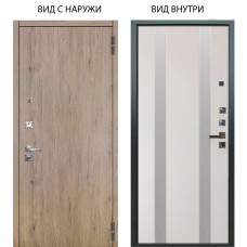 Люкс про 3К / Элегант Рустик соломенный / Дуэт Белое дерево вставки Изабель