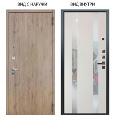 Люкс про 3К / Элегант Рустик соломенный / Дуэт Белое дерево вставки Николь