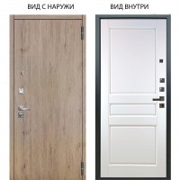 Люкс про 3К / Элегант Рустик соломенный / Каролина Белая эмаль