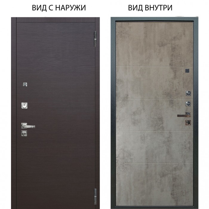 Люкс про 3К / Элегант Венге горизонт / Агат Светлый бетон