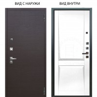 Люкс про 3К / Элегант Венге горизонт / Ариана Белая эмаль