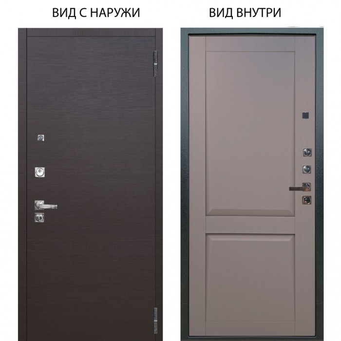 Люкс про 3К / Элегант Венге горизонт / Ариана Серая эмаль