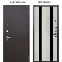 Люкс про 3К / Элегант Венге горизонт / Дуэт Белое дерево вставки Кензо