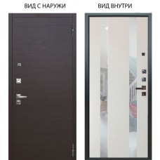 Люкс про 3К / Элегант Венге горизонт / Дуэт Белое дерево вставки Николь