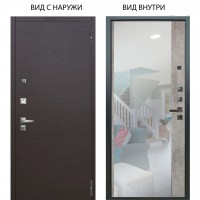 Люкс про 3К / Элегант Венге горизонт / Магнум Светлый бетон