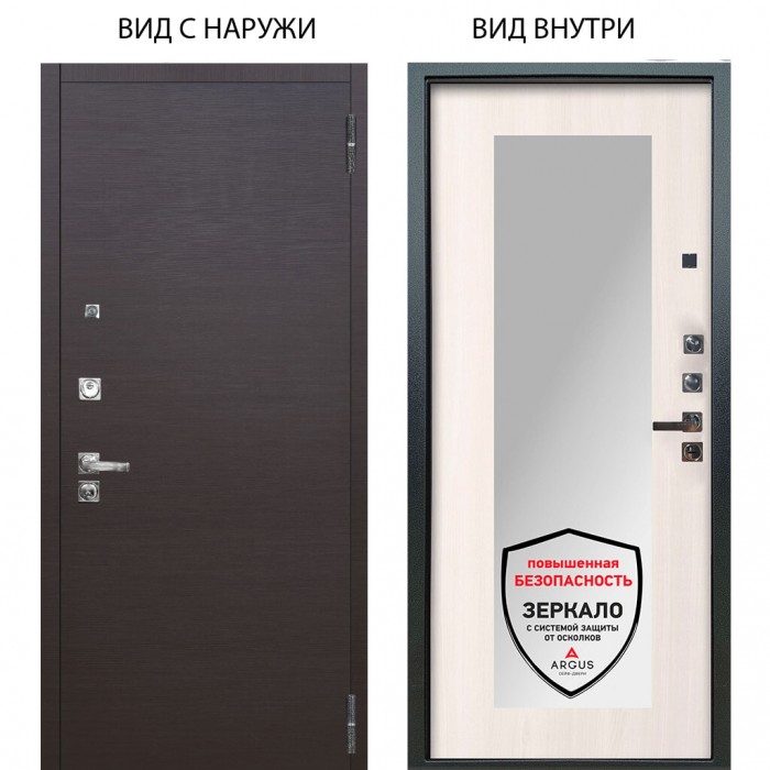 Люкс про 3К / Элегант Венге горизонт / Милли Ларче светлый