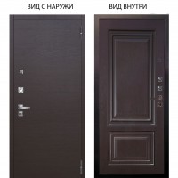 Люкс про 3К / Элегант Венге горизонт / Элион Горький шоколад