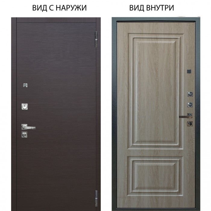 Люкс про 3К / Элегант Венге горизонт / Элион Дуб филадельфия крем