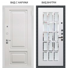 Люкс про 3К / Элион МВР белый / Мэрелин Софт милк зеркало с фацетом и пескоструем