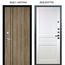 Люкс про 3К / Гейджи Орех мраморный / Каролина Белая эмаль