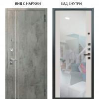 Люкс про 3К / Лофт Темный бетон / Вояж Белое дерево