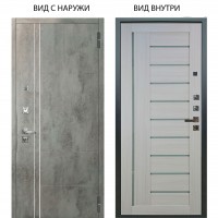 Люкс про 3К / Лофт Темный бетон / Диана Белая лиственница