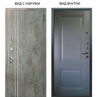 Люкс про 3К / Лофт Темный бетон / Соло Антрацит