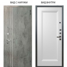 Люкс про 3К / Лофт Темный бетон / Анастасия 1 Белый снег