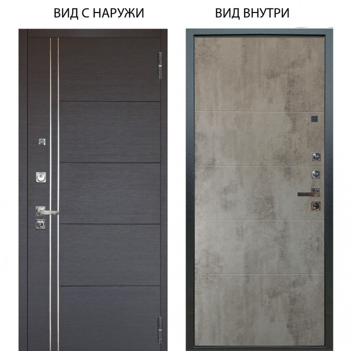 Люкс про 3К / Лофт Венге горизонт / Агат Светлый бетон